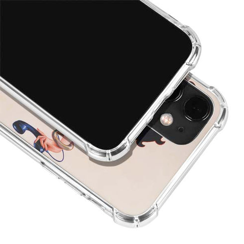 Betty Boop On the Phone iPhone 12 Mini Clear Case