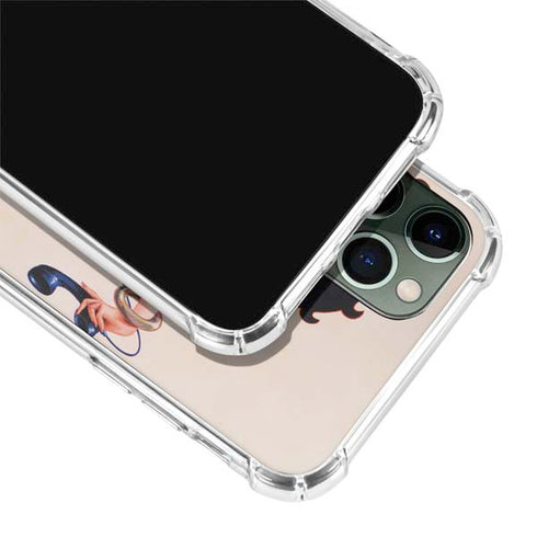Betty Boop On the Phone iPhone 12 Pro Clear Case