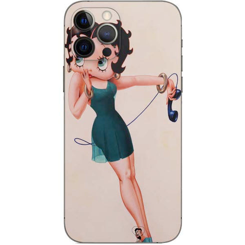 Betty Boop On the Phone iPhone 12 Pro Skin