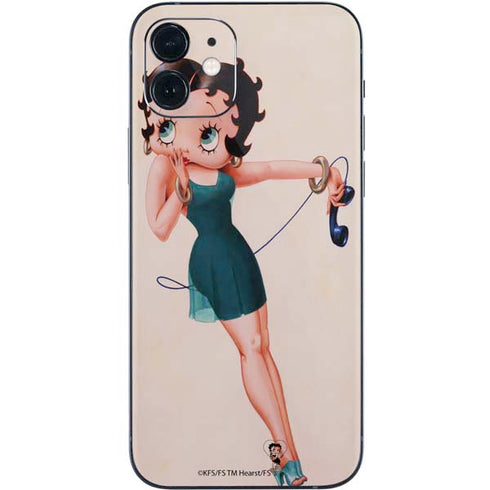 Betty Boop On the Phone iPhone 12 Skin