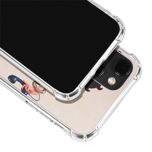 Betty Boop On the Phone iPhone 13 Mini Clear Case