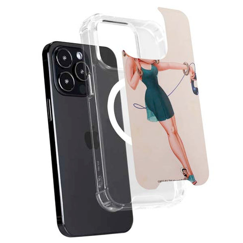 Betty Boop On the Phone iPhone 13 Pro MagSafe Case