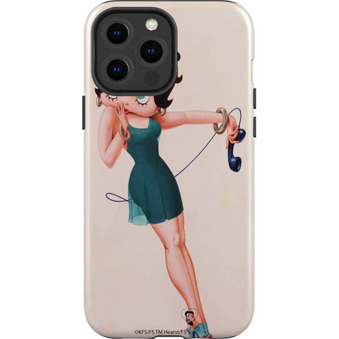 Betty Boop On the Phone iPhone 13 Pro Max Impact Case