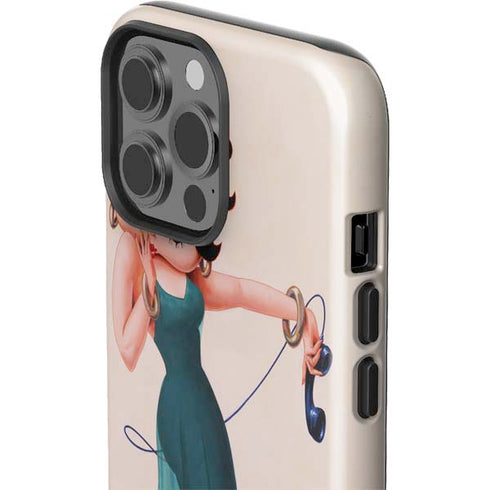 Betty Boop On the Phone iPhone 13 Pro Max Impact Case