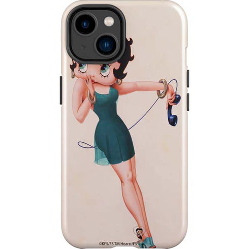 Betty Boop On the Phone iPhone 14 Plus Impact Case