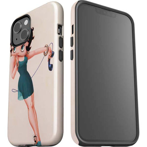 Betty Boop On the Phone iPhone 14 Plus Impact Case