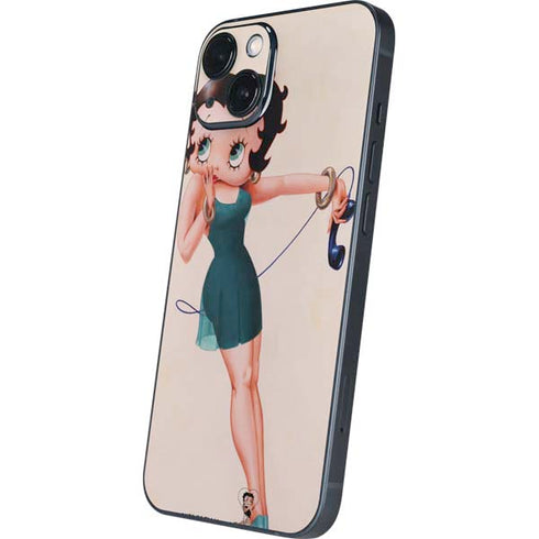 Betty Boop On the Phone iPhone 14 Plus Skin