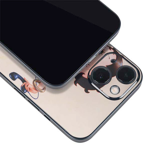Betty Boop On the Phone iPhone 14 Plus Skin