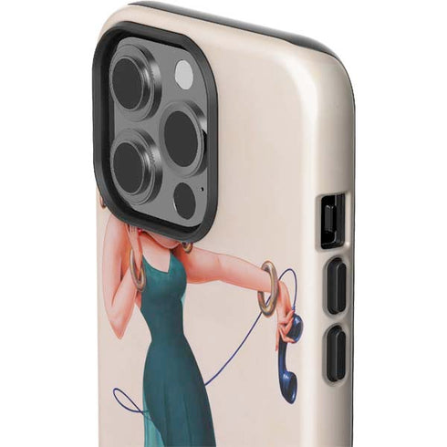 Betty Boop On the Phone iPhone 14 Pro Impact Case