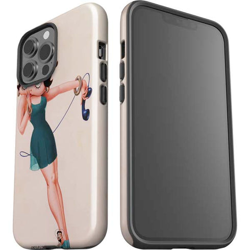 Betty Boop On the Phone iPhone 15 Pro Max Impact Case