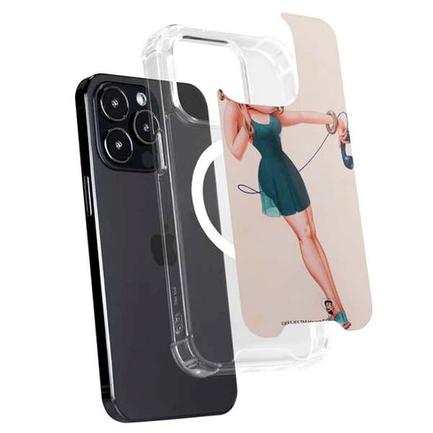 Betty Boop On the Phone iPhone 14 Pro Max MagSafe Case