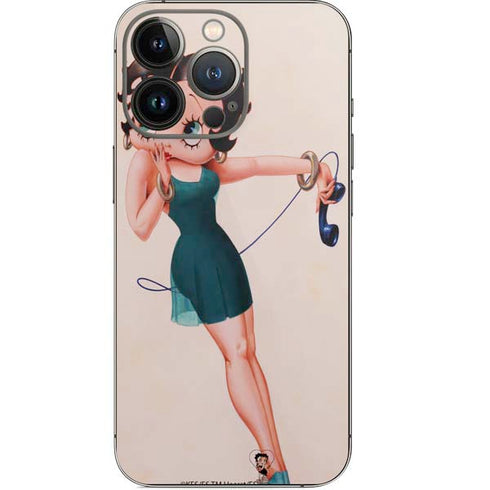 Betty Boop On the Phone iPhone 14 Pro Skin
