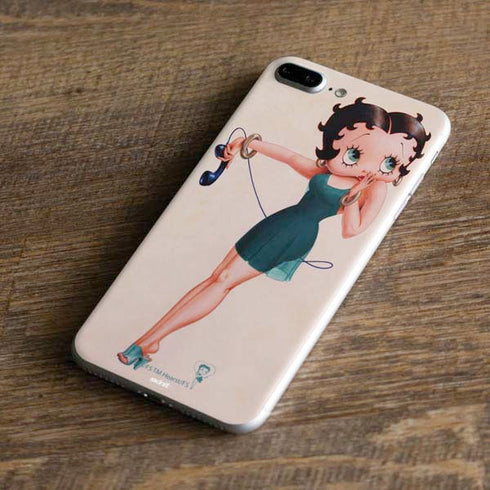 Betty Boop On the Phone iPhone 8 Plus Skin