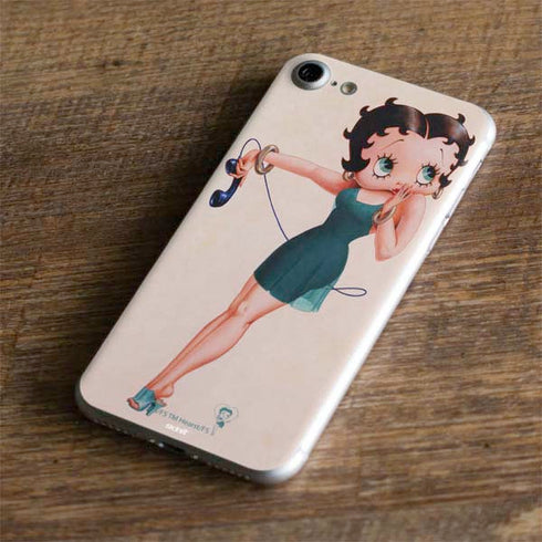 Betty Boop On the Phone iPhone 8 Skin