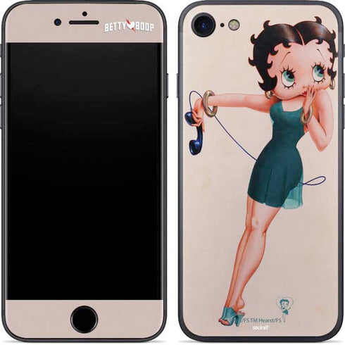 Betty Boop On the Phone iPhone SE (2nd & 3rd Gen) Skin
