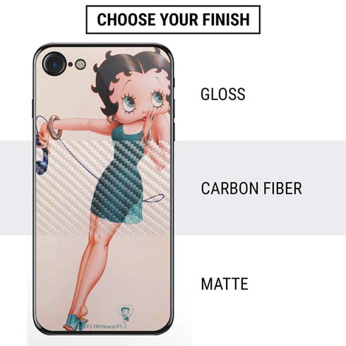 Betty Boop On the Phone iPhone SE (2nd & 3rd Gen) Skin