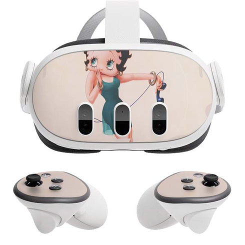 Betty Boop On the Phone Meta Quest 3 Skin