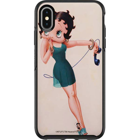 Betty Boop On the Phone Otterbox Symmetry iPhone Skin