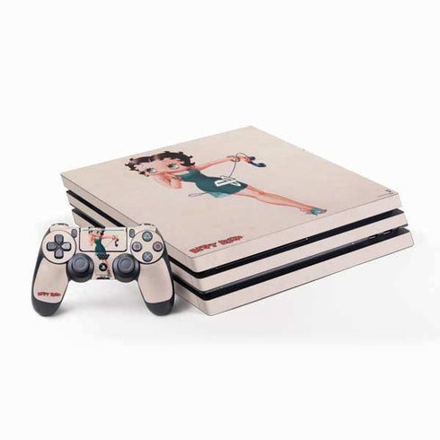 Betty Boop On the Phone PS4 Pro Bundle Skin