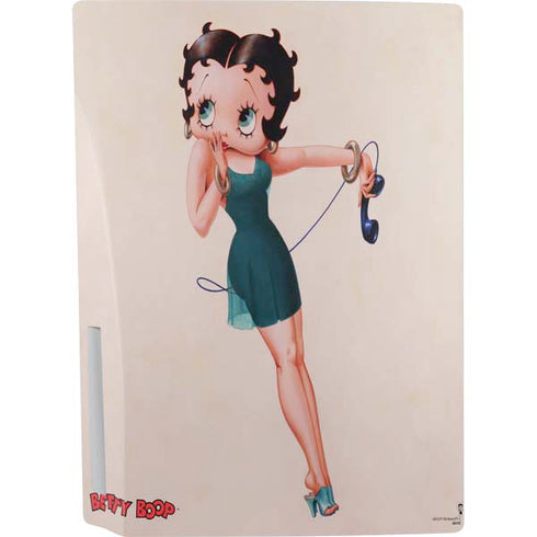 Betty Boop On the Phone PS5 Bundle Skin