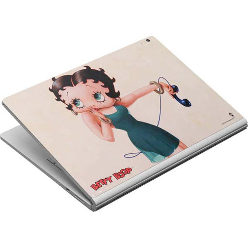 Betty Boop On the Phone Surface Book Skin