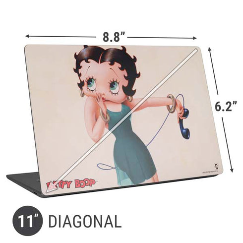 Betty Boop On the Phone Universal Laptop 11in (8.8 x 6.2in) Skin