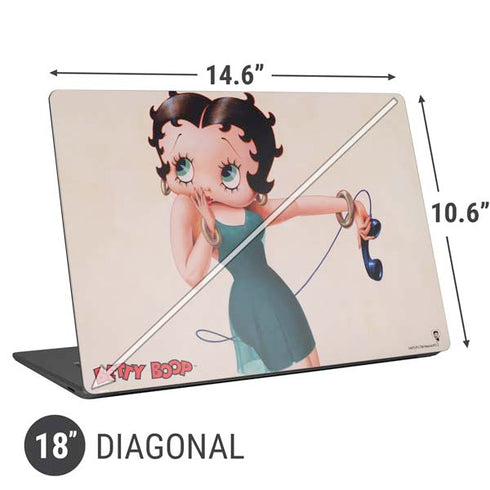 Betty Boop On the Phone Universal Laptop 18in (14.6 x 10.6in) Skin
