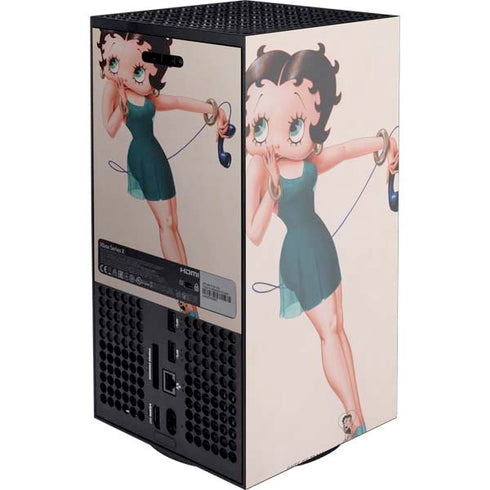 Betty Boop On the Phone Xbox Series X Console Skin