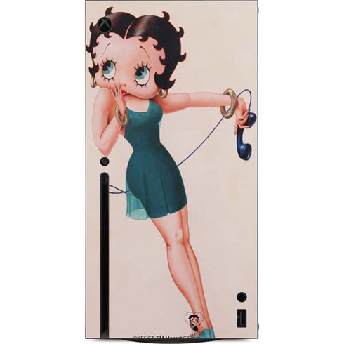 Betty Boop On the Phone Xbox Series X Console Skin
