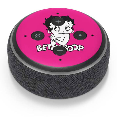 Betty Boop Pink Background Amazon Echo Dot Skin
