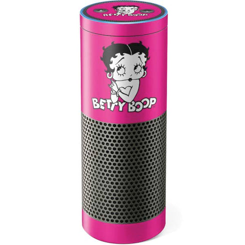 Betty Boop Pink Background Amazon Echo Skin