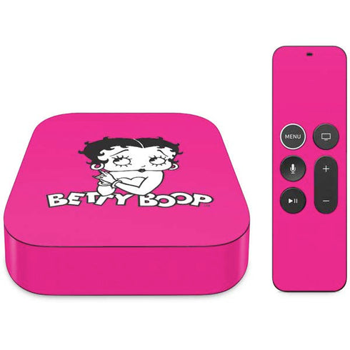 Betty Boop Pink Background Apple TV Skin