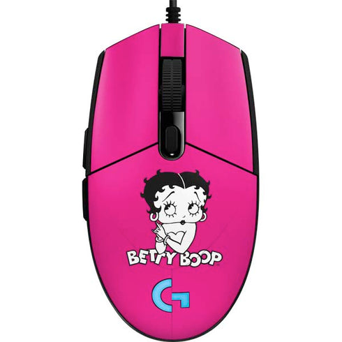 Betty Boop Pink Background G203 Prodigy RGB Wired Gaming Mouse Skin