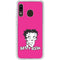 Betty Boop Pink Background Galaxy A20 Clear Case