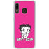 Betty Boop Pink Background Galaxy A20 Clear Case