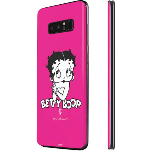 Betty Boop Pink Background Galaxy Note 8 Skin