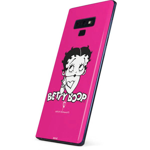 Betty Boop Pink Background Galaxy Note 9 Skin