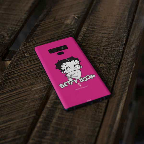 Betty Boop Pink Background Galaxy Note 9 Skin