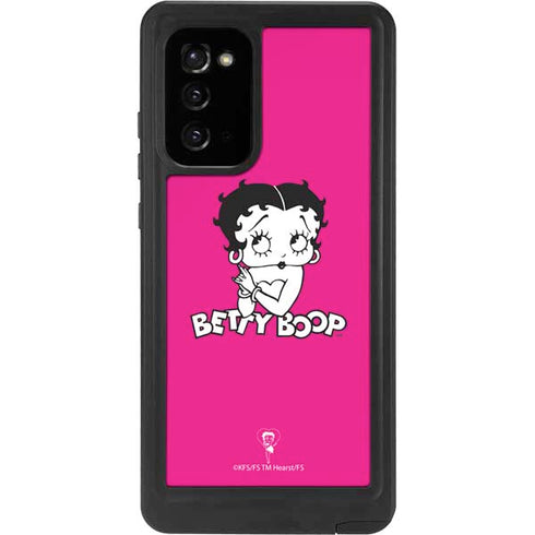 Betty Boop Pink Background Galaxy Note20 5G Waterproof Case