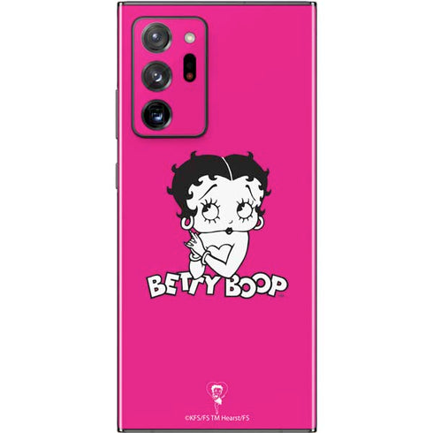 Betty Boop Pink Background Galaxy Note20 Ultra 5G Skin