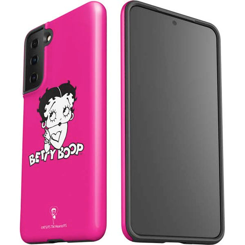 Betty Boop Pink Background Galaxy S21 FE Pro Case