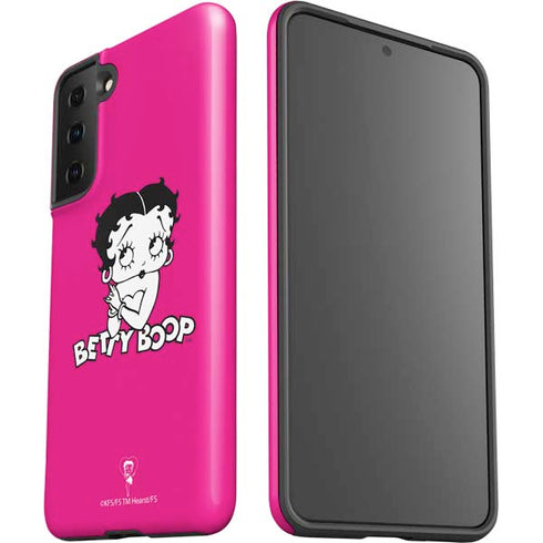 Betty Boop Pink Background Galaxy S21 Plus 5G Pro Case