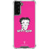 Betty Boop Pink Background Galaxy S22 Plus Clear Case