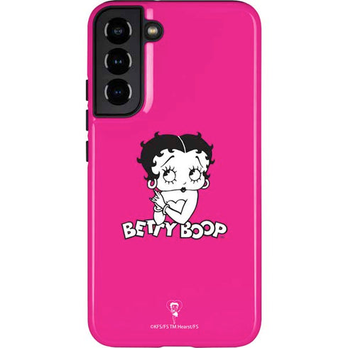 Betty Boop Pink Background Galaxy S22 Plus Pro Case