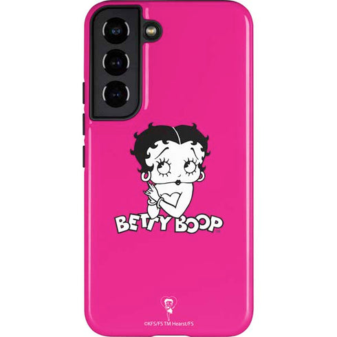 Betty Boop Pink Background Galaxy S22 Pro Case