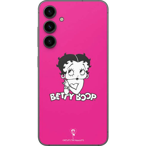 Betty Boop Pink Background Galaxy S23 FE Skin