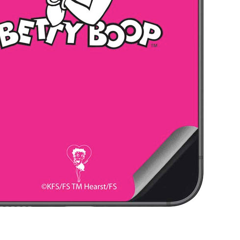 Betty Boop Pink Background Galaxy S23 FE Skin