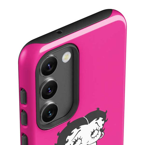 Betty Boop Pink Background Galaxy S23 Plus Pro Case