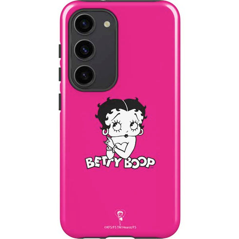 Betty Boop Pink Background Galaxy S23 Pro Case