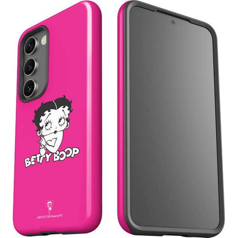 Betty Boop Pink Background Galaxy S23 Pro Case